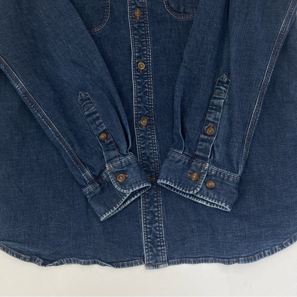 Carthartt Shirt Men's XL Relaxed Fit Blue Denim Cottagecore Workwear Western - Picture 15 of 16